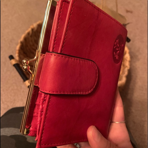 Red Leather Wallet - Picture 3 of 9